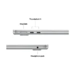Apple MacBook Air (Early 2025) Apple M4 24GB RAM, 512GB SSD 15.3 Inch Liquid Retina Display Silver MacBook Laptop - Image 4